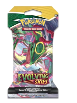 POKEMON Sword Shield EVOLVING SKIES SLEEVED BOOSTER PACKS random art - Image 2