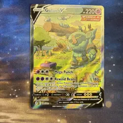 Pokemon TCG Golurk V Sword & Shield: Evolving Skies 182/203 Ultra Rare - Image 1