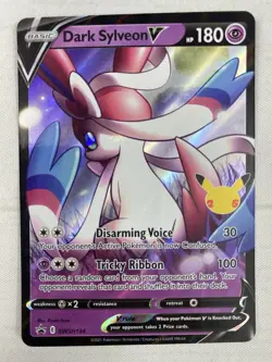 Pokemon Dark Sylveon V SWSH134 Black Star Promo Celebrations 25th Anniversary NM - Image 1