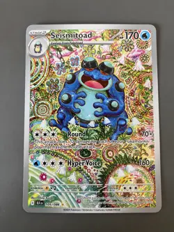 Seismitoad IR 105/086 S&V Pokemon TCG Black Bolt English Pack Fresh, Near Mint - Image 1