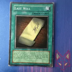 * Yu-Gi-Oh! - MP - Last Will SDY-039 Vintage (US Seller - Image 1
