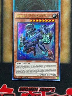 Yugioh Berserkion The Electromagna Warrior SDMY-EN004 Ultra Rare 1st Ed LP - Image 1