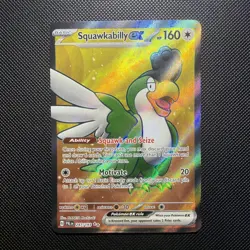 Pokemon Squawkabilly EX TCG Paldea Evolved Holo Ultra Rare Card 247/193 - Image 1