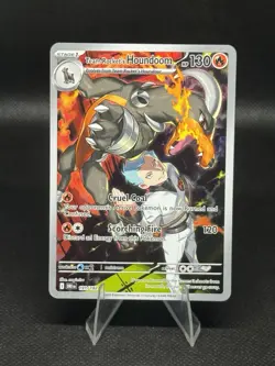 Pokemon TCG Team Rockets Houndoom Illustration Rare Card 191/182 Destined Rivals - Image 1