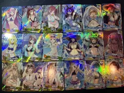 Goddess Story Waifu Bikini 18 x Character Doujin Cards Maiden Girl Party SSR UR - Image 1