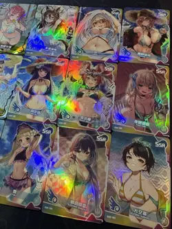 Goddess Story Waifu Bikini 18 x Character Doujin Cards Maiden Girl Party SSR UR - Image 5