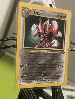 Scizor Promo 33 Black Star Promo Card WOTC, Near Mint Condition - Image 2