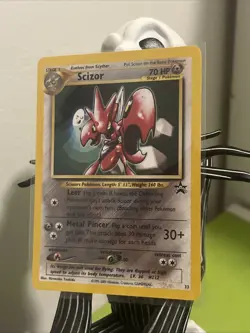 Scizor Promo 33 Black Star Promo Card WOTC, Near Mint Condition - Image 3