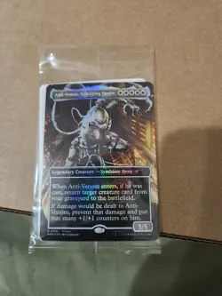 Agent Anti-Venom, Horrifying Healer Marvel Legends foil promo Magic MTG New - Image 1