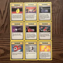 Pokemon Base Set 9 Trainer Card Lot - Image 1