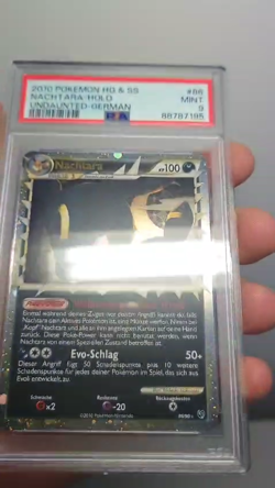 2010 Pokemon HG&SS Unerschrocken Nachtara & Psiana Prime Holo PSA 9 MINT Deutsch - Image 2