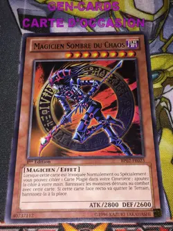 CARTE Yu Gi Oh MAGICIEN SOMBRE DU CHAOS BP02-FR023 1ere edition - Image 1