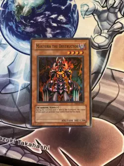 (65) Yu-Gi-Oh Makyura the Destructor - DB1-EN169 - Super Rare Holo LP - Image 1