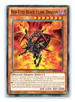 Red-Eyes Black Flare Dragon - LDK2-ENJ02 - Common 1st Edition - Yugioh - Image 1