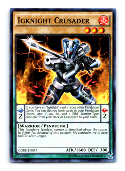 Igknight Crusader - CORE-EN027 - Super Rare - Yugioh - Image 1