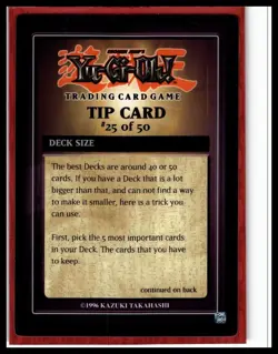 1996 YuGiOh Dark Revelation Tip Card #25/50 - Image 1