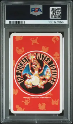 1996 POKEMON RED VERSION PLAYING CARDS 6 OF SPADES #094A GENGAR PSA 5 - Image 2
