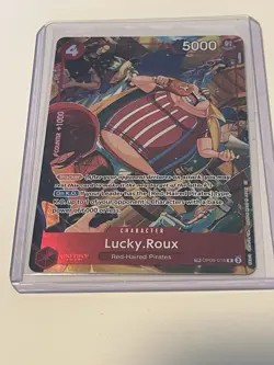 One Piece Card Game Lucky.Roux TR alt art Eng OP09-015 Treasure Rare - Image 1