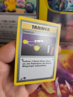 Pokemon Karte Card Detektor Item Finder Base Basis Set Deutsch Wotc NM- - Image 5