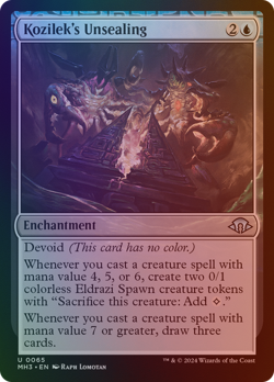 Kozilek's Unsealing - MH3 #65 | FOIL | NM | MTG - Image 1