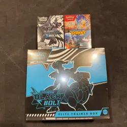 Pokemon Black Bolt ETB & booster bundle + 1 Surging Sparks Booster Bundle Sealed - Image 1