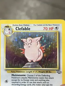 Pokemon TCG Vintage 1999 Clefable Jungle 1/64 Holo Unlimited MP- - Image 3