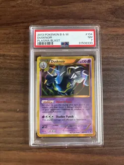 PSA 7 - 2013 Pokemon B & W Plasma Blast DUSKNOIR #104 - Image 1