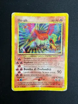 Pokemon Ho-Oh 7/64 Neo Revelation Rara Holo Unlimited Wizards ITA Carte Vintage - Image 1