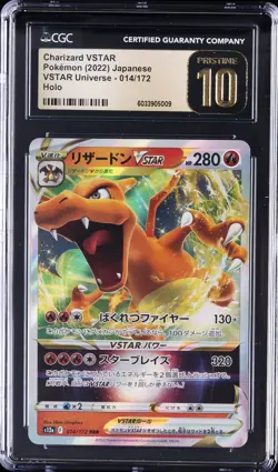 2022 POKEMON JPN VSTAR UNIVERSE, HOLO #014/172 CHARIZARD VSTAR CGC 10 PRISTINE - Image 1