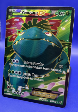 2014 Pokemon TCG XY Base Set Venusaur EX Holo Full Art Card 141/146 LP - Image 3