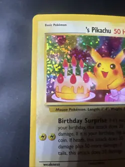 Pokemon Pikachu Birthday Card 24-Holo Celebrations MINT - Image 3