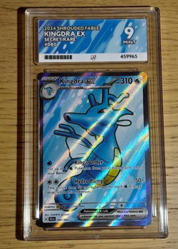 Kingdra EX 080/064 Full Art Graded Ace 9 MINT Shrouded Fable Pokemon Card - Image 3