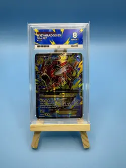 Pokemon XY Breakpoint Mega M Gyarados EX Full Art Card 115/122 Ace Grading 8 NM - Image 1
