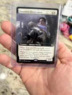 Seasoned Dungeoneer 610 Extended Art Rare Baldur's Gate Magic TCG Near Mint - Image 1