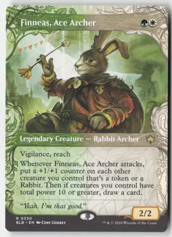 MTG - Finneas, Ace Archer (Showcase) R Bloomburrow 330 LP-NM - Image 1