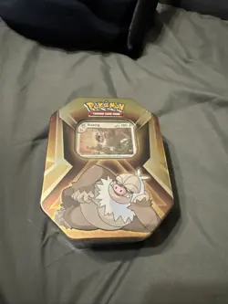 Pokemon TCG Triple Whammy Collector Tin SLAKING 3 Packs , 3 CosmosFoil Promos - Image 1