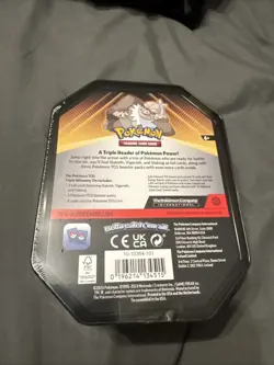 Pokemon TCG Triple Whammy Collector Tin SLAKING 3 Packs , 3 CosmosFoil Promos - Image 2