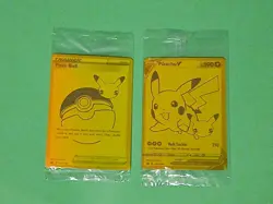 Pokemon Celebrations Pikachu V & PokeBall Gold Promos SEALED SWSH 145 & SWSH 146 - Image 1