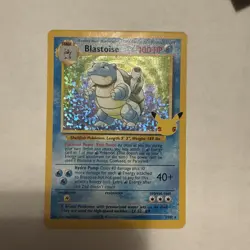 Pokemon TCG Blastoise 2/102 Holo Bleed Celebrations: Classic Collection Holo NM - Image 1