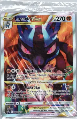 Pokemon TCG Lucario VSTAR SWSH291/307 SWSH Black Star Promos Factory Sealed - Image 1