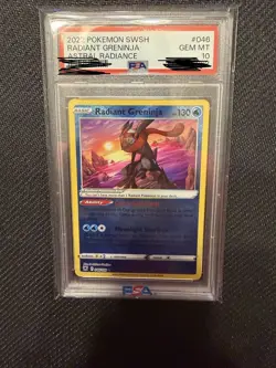 Radiant Greninja PSA 10 Gem Mint 2022 Pokemon Astral Radiance #046 Holo Rare - Image 1