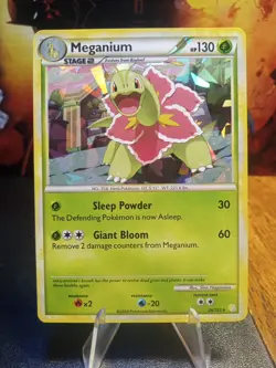 2010 Pokemon HeartGold & SoulSilver Meganium #26 Extremely LP - Image 1
