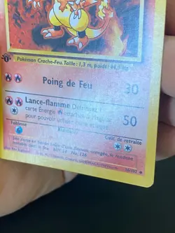 CARTE POKEMON MAGMAR 36/102 EDITION 1 FR SET DE BASE PEU COMMUNE - TBE - Image 5