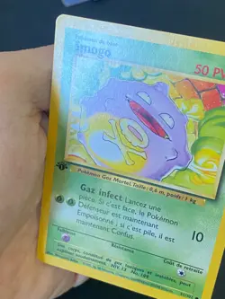CARTE POKEMON SMOGO 51/102 EDITION 1 FR SET DE BASE COMMUNE - TBE - Image 2