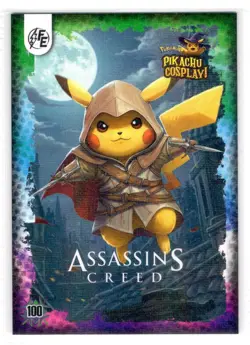 POKEMON PIKACHU COSPLAY! * ASSASSINS CREED #100- HOLO - Image 1