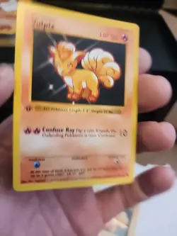 1999 Pokemon Base Set Shadowless 1st Edition Vulpix #68 HP - Image 1