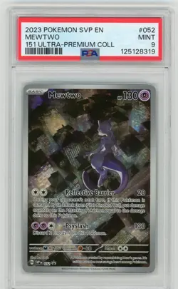 Pokemon 151 Ultra Premium Collection MEWTWO Black Star Promo #052 PSA 9 MINT - Image 1
