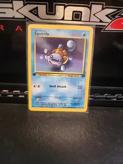 Pokemon TCG Team Rocket #68/82 Squirtle 1st Edition LP #1 - Image 1
