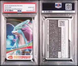 PSA 10 Suicune Japanese Pokken Tournament Promo Bana Passport Pokemon POP 6 - Image 3