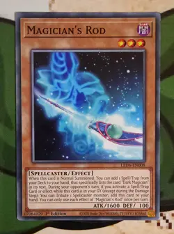 X 1 Yu-Gi-Oh! Magician's Rod NM LEDD-ENA05 1st Edition - Image 1